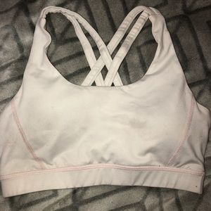 White sports bra